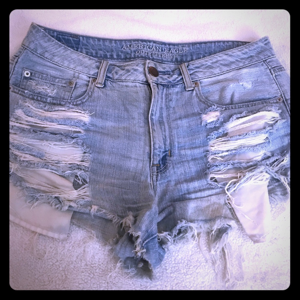American Eagle Hi Rise Jean Shorts